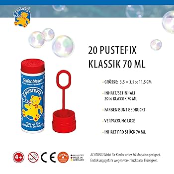 (未使用･未開封品)　Pustefix multi-Bubbler lok26k6 Amazon.com: PUSTEFIX Multi Bubble Trumpet Blowing Toy for